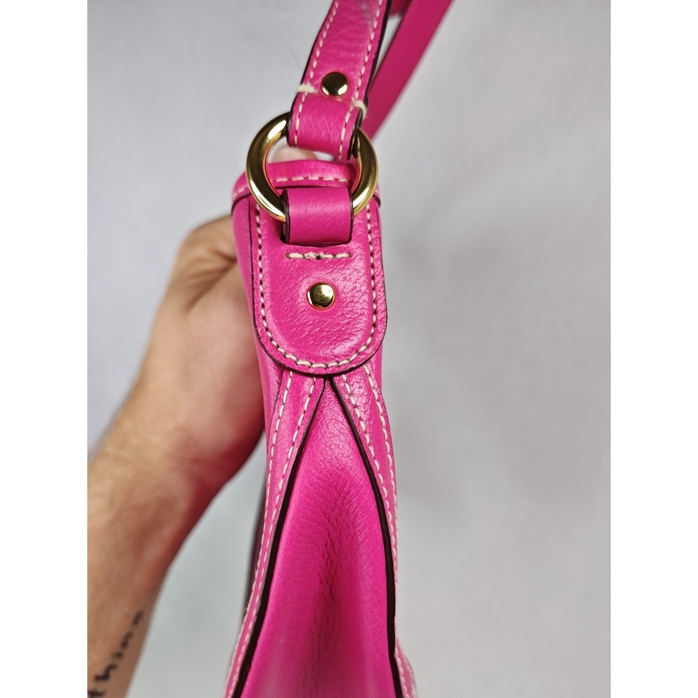 Lauren Ralph Lauren Thurlow Mini Crossbody Bag Aruba Pink Leather Handbag NWT - Picture 7 of 16